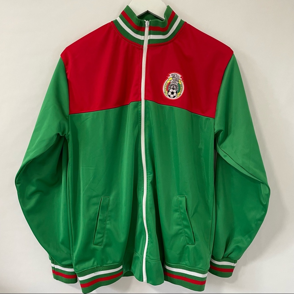 Mexico Soccer Jacket sweater Men's L / XL Full Zip.